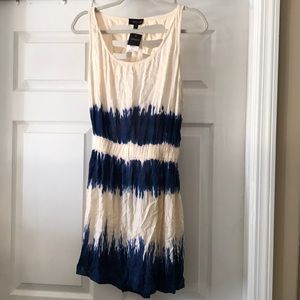TOPSHOP TIEDYE BLUE & IVORY DRESS
